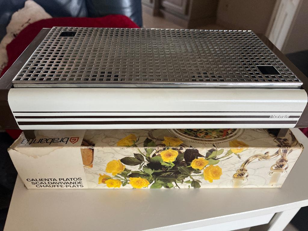 Vintage schotelwarmer, Ophalen of Verzenden, Metaal, Grijs, Brabantia