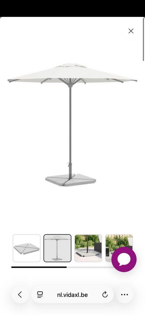 Parasolvoeten 4 st, Tuin en Terras, Ophalen, Gebruikt, Minder dan 1 meter, Parasolvoet