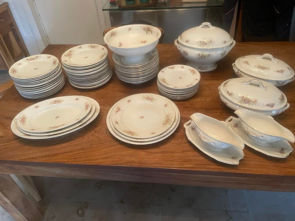 Groot antiek servies Saint Ghislain, Antiquités & Art, Enlèvement