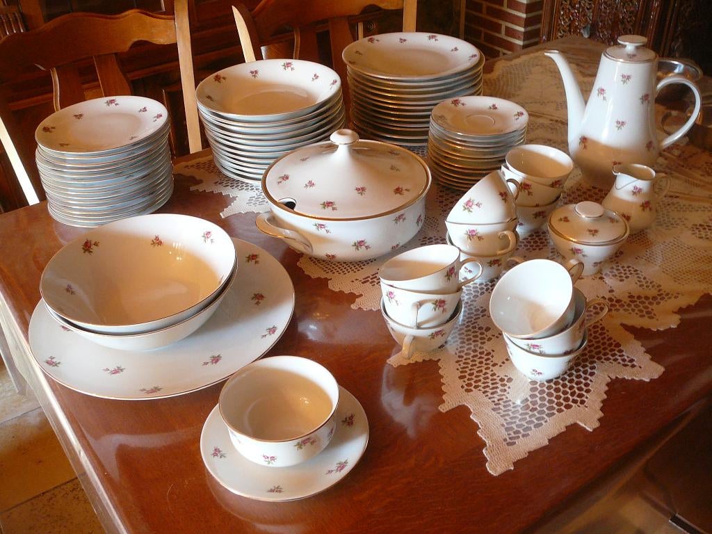 Services porcelaine, Ophalen