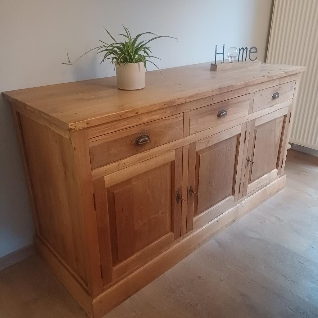 Teak eetkamer te koop!, Huis en Inrichting, Ophalen, Teak, 6 tot 8 stoelen