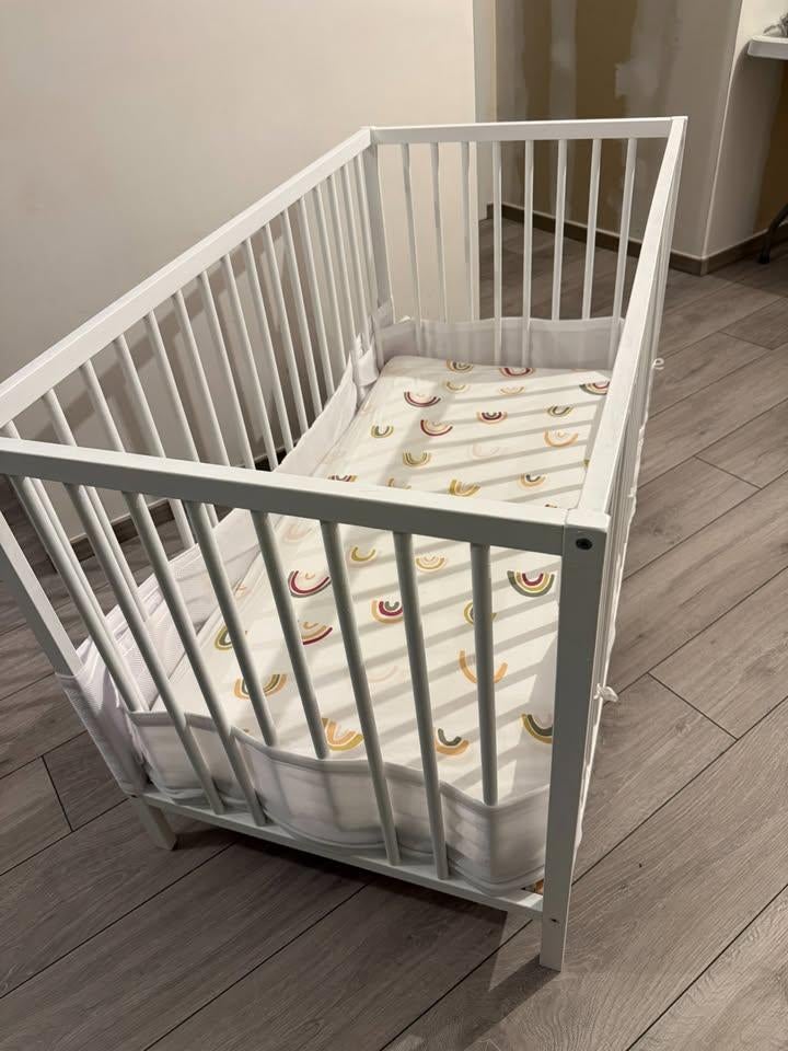 Baby/kleuterbedje 60x120, Zo goed als nieuw, Minder dan 140 cm, Minder dan 70 cm, Ophalen