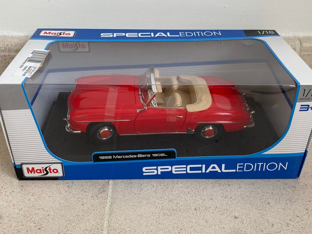 Maisto Mercedes-Benz 190SL, Hobby en Vrije tijd, Modelauto's | 1:18, Ophalen of Verzenden, Zo goed als nieuw, Auto, Maisto
