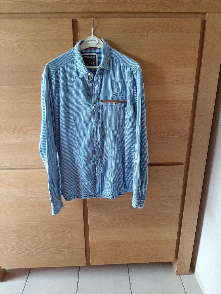 hemd ,medium ,jack & jones, Vêtements | Hommes, Chemises, Enlèvement ou Envoi, Bleu