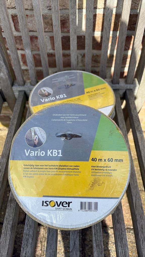 2 rollen in verpakking Isover Vario KB1, Doe-het-zelf en Bouw, Ophalen, Nieuw, Overige materialen