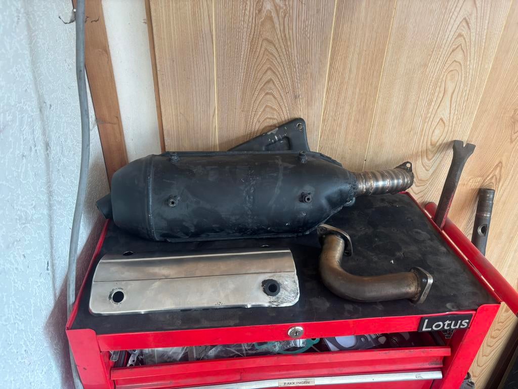 SM06 uitlaat Runner 180cc – RVS custom + extra bocht, Ophalen, Uitlaat, Piaggio