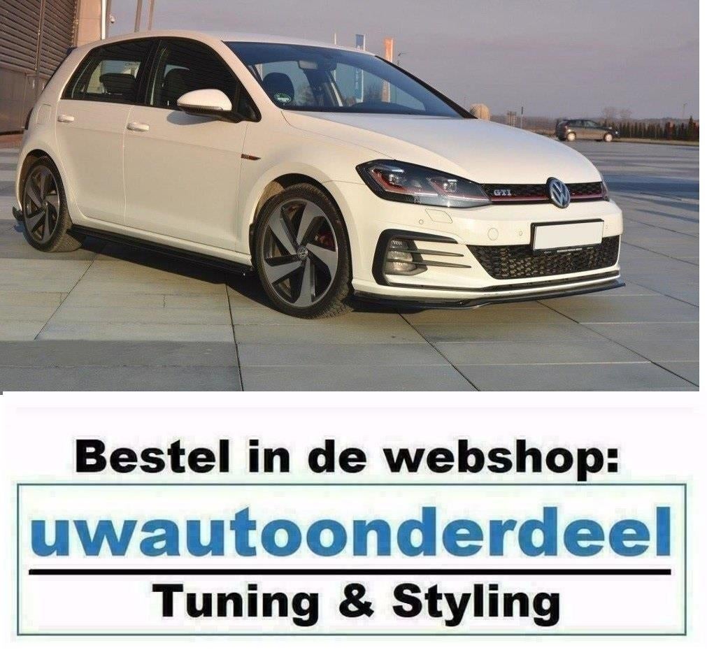 Maxton Spoiler Lip Splitter Geschikt Voor Vw Golf 7 GTI Face, Verzenden