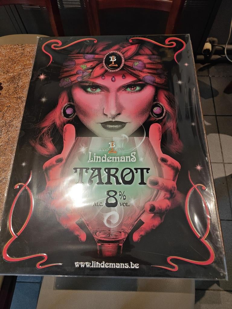 Bord Lindemans Tarot, Verzamelen, Biermerken, Ophalen of Verzenden