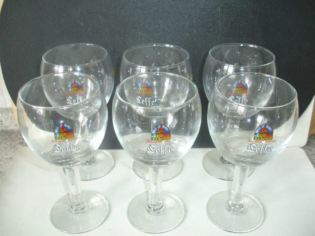 Bierglazen van Leffe, 20cl, degustatie glazen, Verzamelen, Ophalen of Verzenden, Nieuw, Glas of Glazen, Leffe