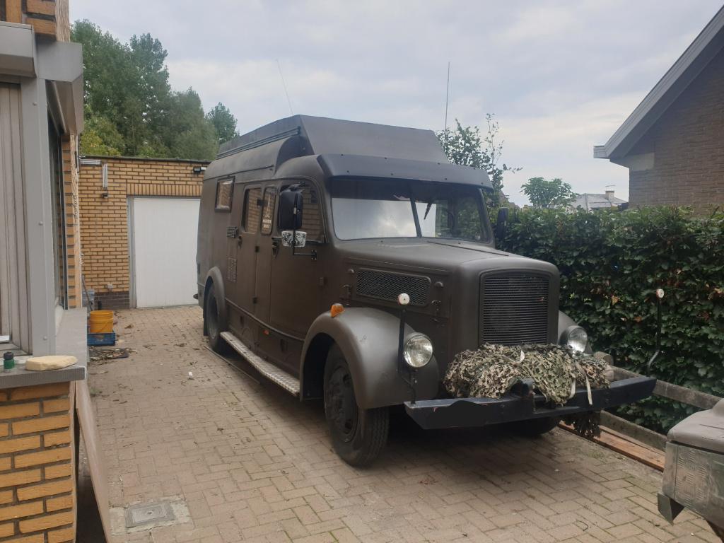 Magirus Deutz S3500 1952, Auto's, Oldtimers, Particulier, Diesel, 3 deurs, Handgeschakeld, Groen