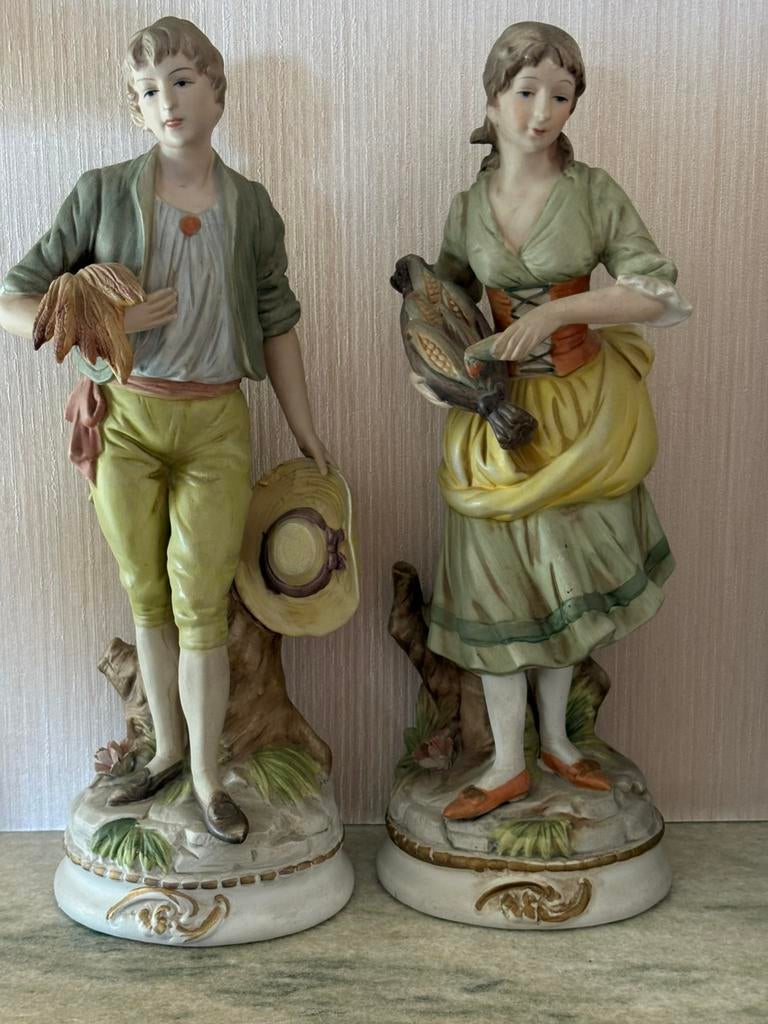 Figurines en porcelaine biscuit, Enlèvement ou Envoi, Comme neuf, Humain