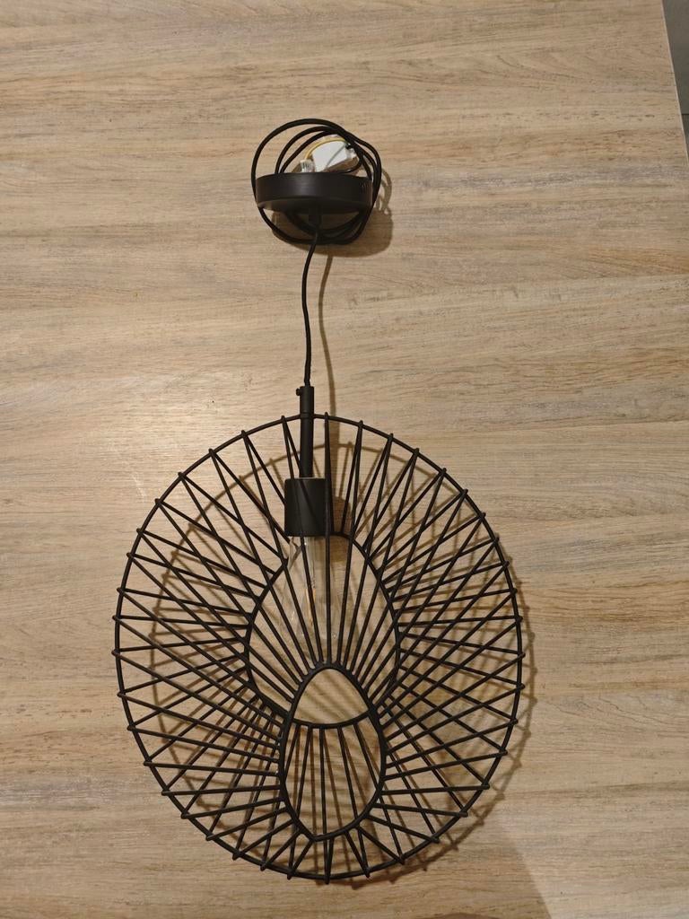 Armatuur Zwart Staal, Huis en Inrichting, Lampen | Plafondlampen, Ophalen