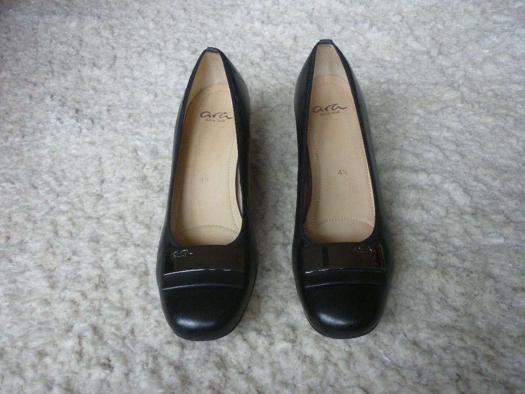 Lederen Schoenen Ara, Zwart, Ophalen of Verzenden, Zo goed als nieuw, Schoenen met hoge hakken