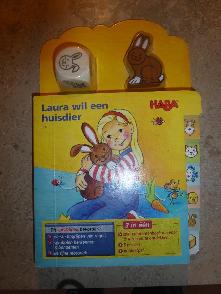 Puzzelboek Haba 'Laura wil een huisdier', Ophalen, Nieuw