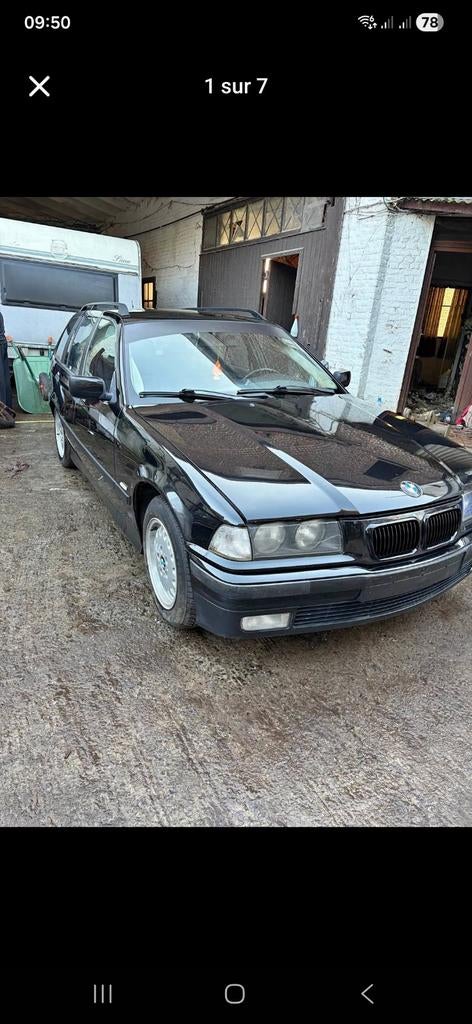 E36 318tds, Auto's, BMW, 4 deurs, Stof, Zetelverwarming, Zwart