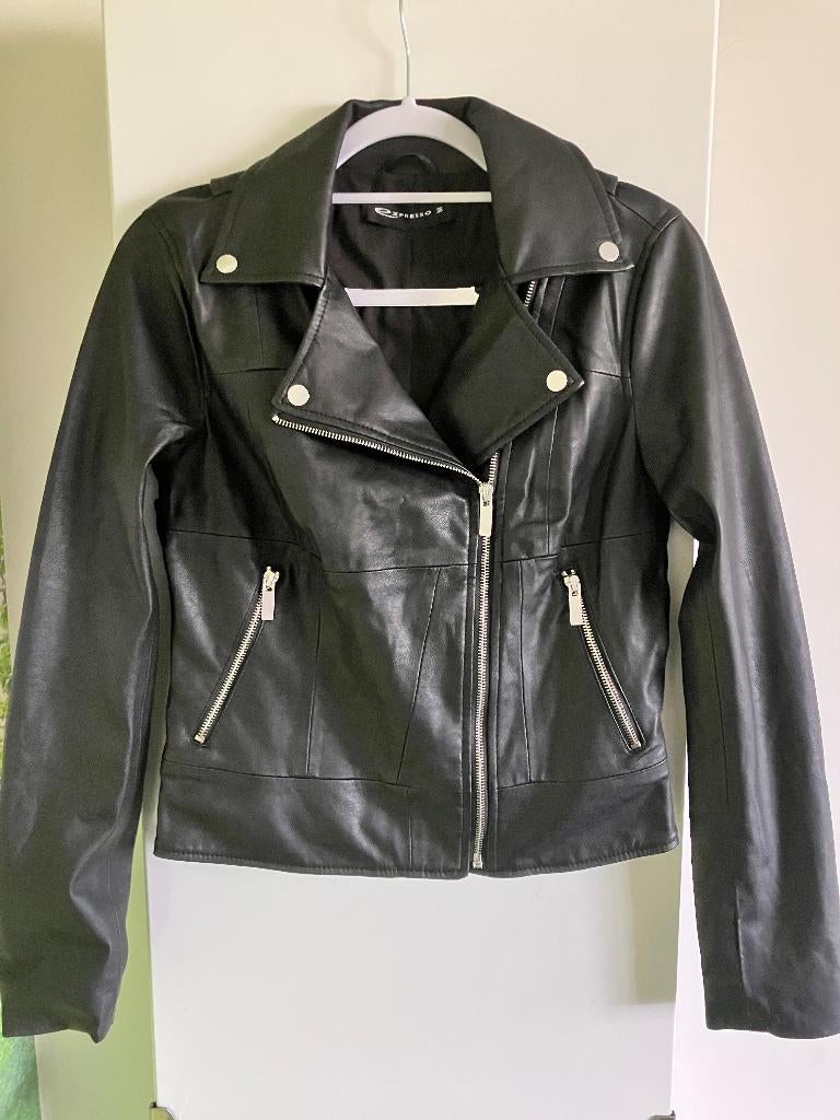 Zacht zwart lederen jasje Expresso maat 36 Nieuw, Kleding | Dames, Expresso, Zwart, Nieuw, Ophalen of Verzenden