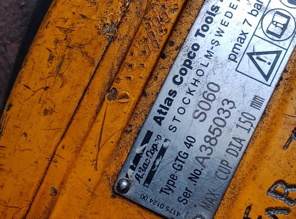 meuleuses pneumatiques Atlas Copco, Bricolage & Construction, Compresseurs, Enlèvement