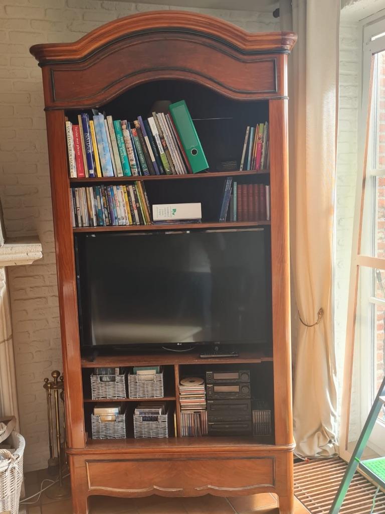 Antieke kast/boekenkast, Huis en Inrichting, Kasten | Boekenkasten, Met plank(en), Gebruikt, 100 tot 150 cm, 200 cm of meer
