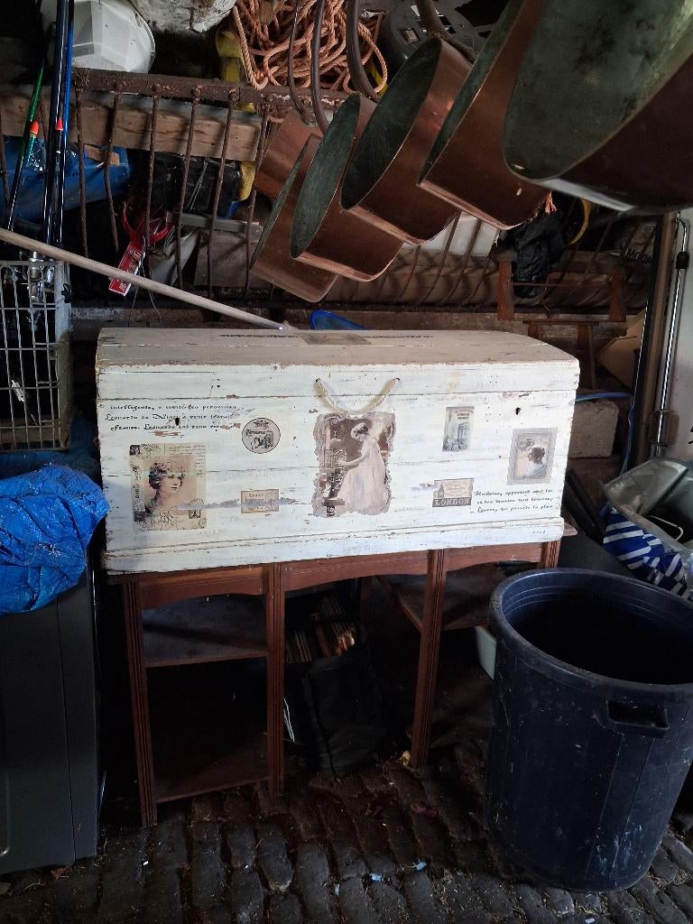 A vendre coffre en bois, Maison & Meubles, Enlèvement, Utilisé, Chêne