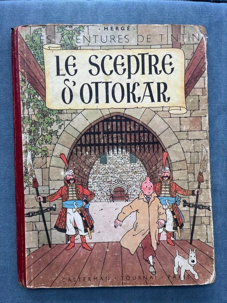 Tintin : Le Sceptre d'Ottokar, EO 1947 B1, Livres, Une BD, Enlèvement ou Envoi, Utilisé