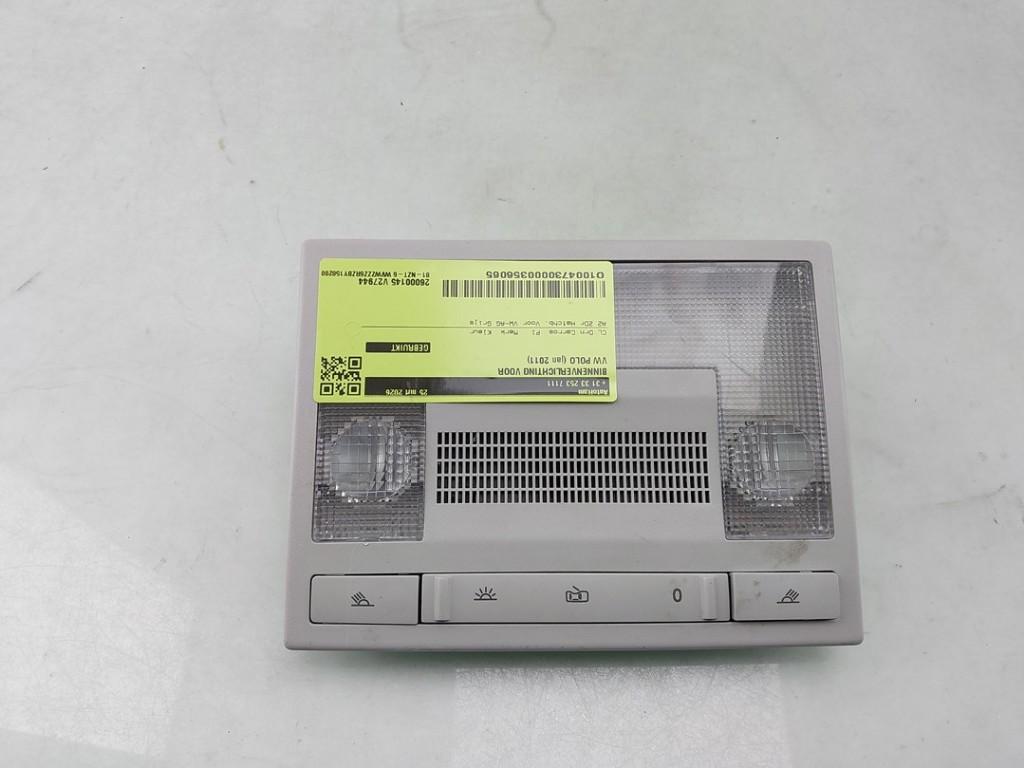 BINNENVERLICHTING VOOR Polo V (6R) (|6Q0947105HY20|), Dhr. J. Ham, Gebruikt, Volkswagen, Administratie@autoham.nl