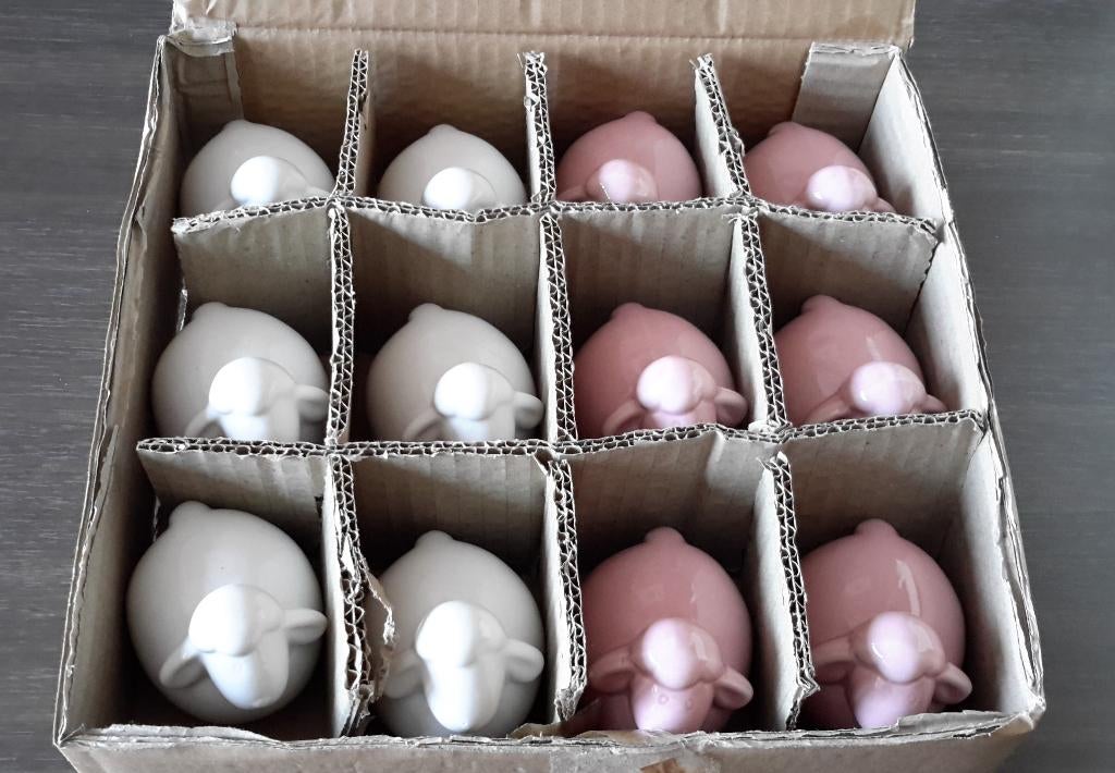 Lot / partij stenen schaapjes ( NIEUW ), Kinderen en Baby's, Kraamcadeaus en Geboorteborden, Ophalen of Verzenden, Nieuw