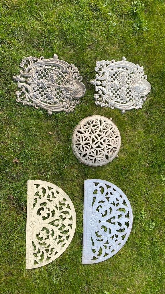 Décorations murales en métal, céramique ronde, Métal, Enlèvement, Utilisé, Panneau publicitaire