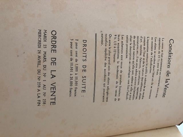 Catalogue des Meubles... - H. Drugman Catalogue rare, Enlèvement ou Envoi