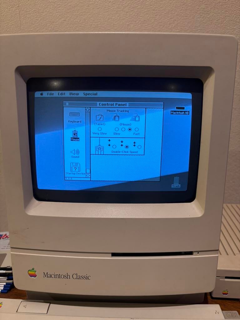 Apple Macintosh Classic M0420  ( full set en werkend ), Informatique & Logiciels, Enlèvement