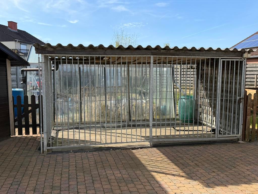 Hondenren met dak 4x2x1.80m, Ophalen