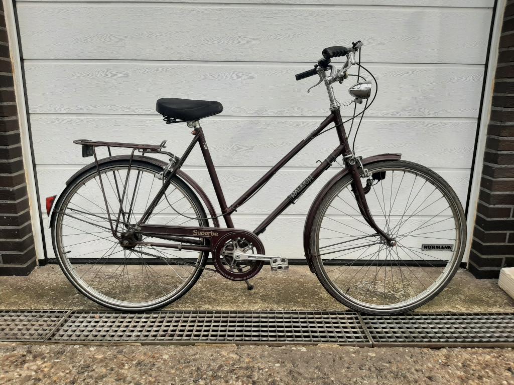 Rijklare Raleigh damesfiets met 3 versnellingen, Gebruikt, Versnellingen, 50 tot 53 cm, Ophalen