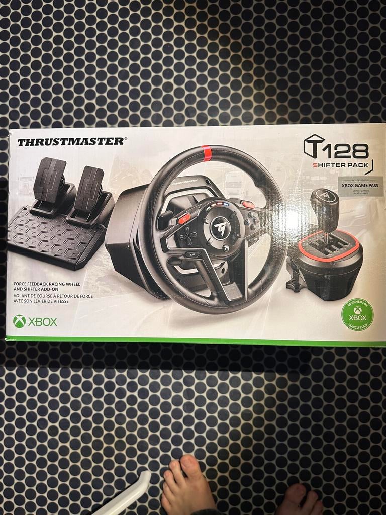 Trustmaster t128x shifter bundel— in doos — voor pc en xbox, Ophalen, Zo goed als nieuw, Controller, Xbox Series S