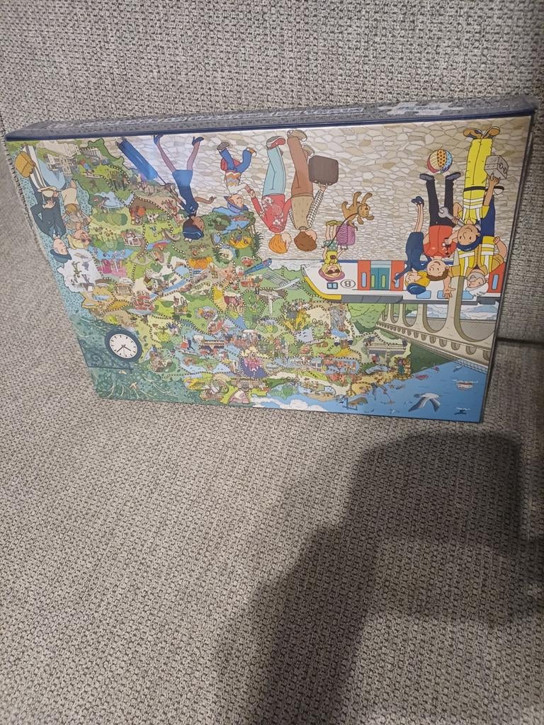 Puzzel spoorwegen  1500 stukjes splinter nieuw in doos, Enlèvement