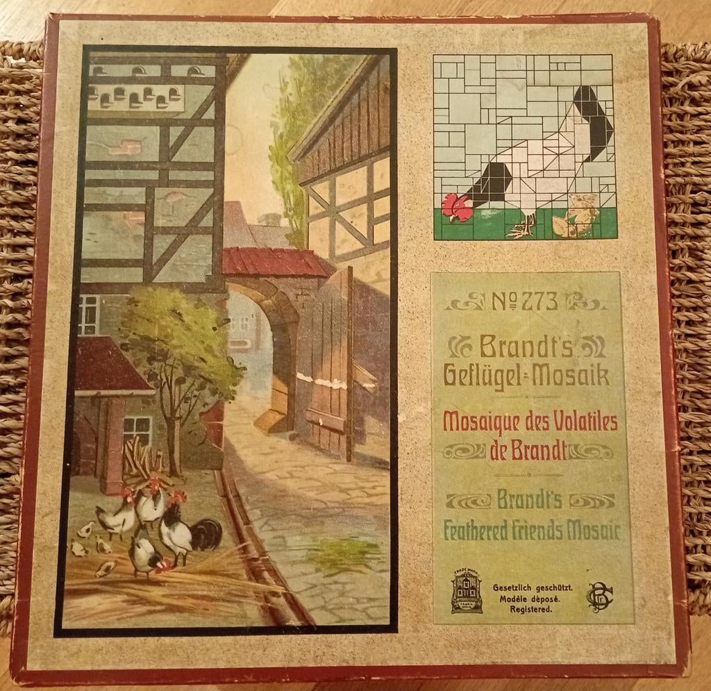 Oude genummerde puzzel., Antiek en Kunst, Ophalen