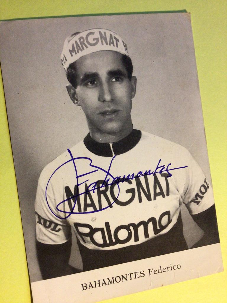 wielerkaart 1963 team margnat  paloma federico bahamontes, Verzenden, Zo goed als nieuw