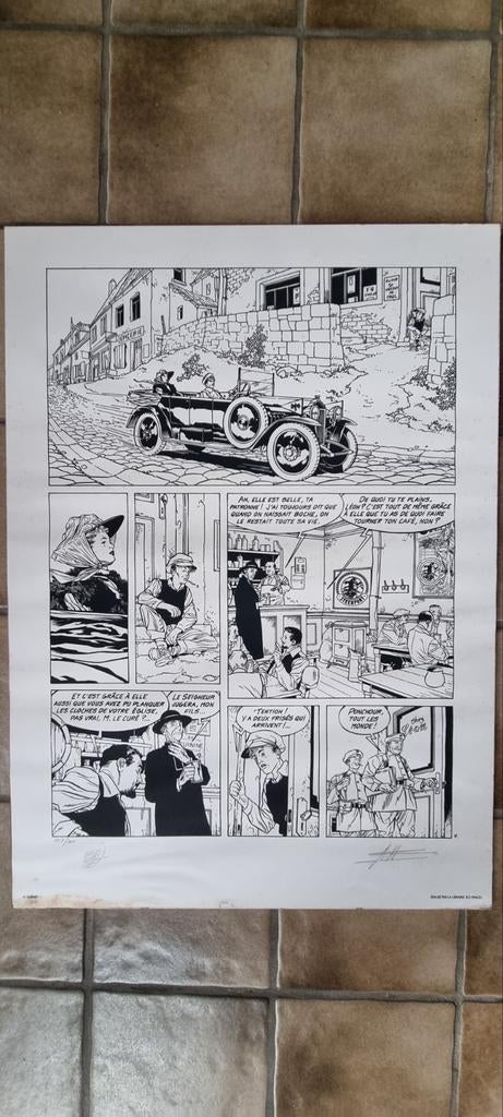 Les Maîtres de l'Orge ZEEFDRUK FAC SIMILE nummer 007/200, Verzamelen, Stripfiguren, Zo goed als nieuw, Ophalen