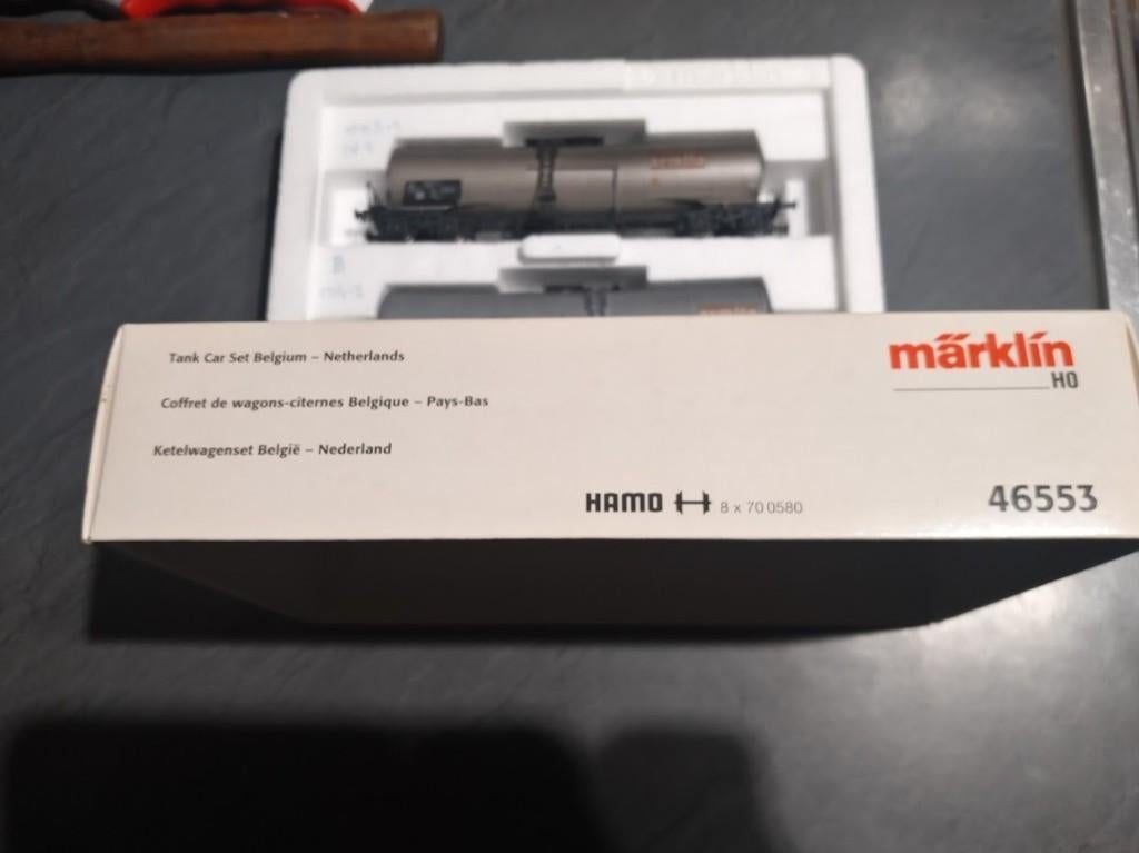 Marklin HO ketelwagenset NMBS/SNCB/NS 46553, Wisselstroom, Wagon, Ophalen of Verzenden, Märklin