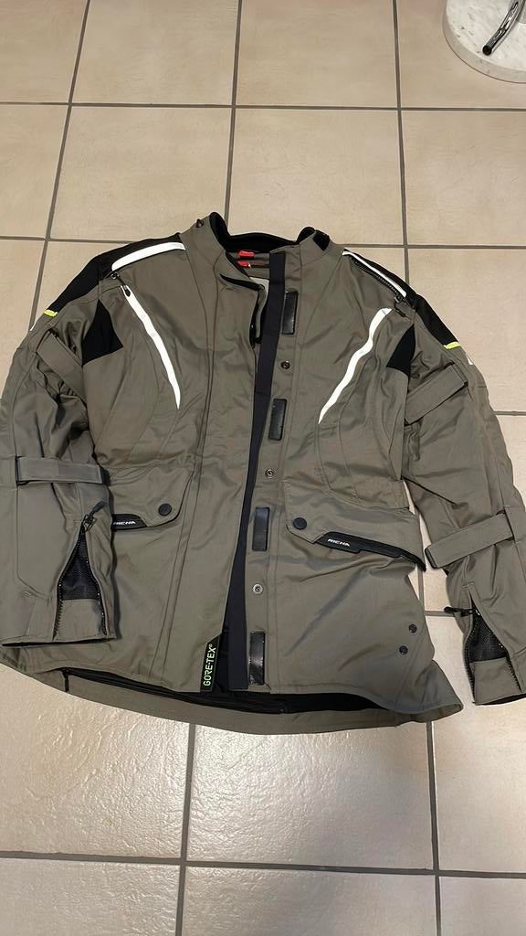 Motorjas dames Richa  DXL, , ladies fit, kleur kaki, zwart, Motoren, Kleding | Motorkleding, Ophalen, Tweedehands, Dames, Motorcrosskleding