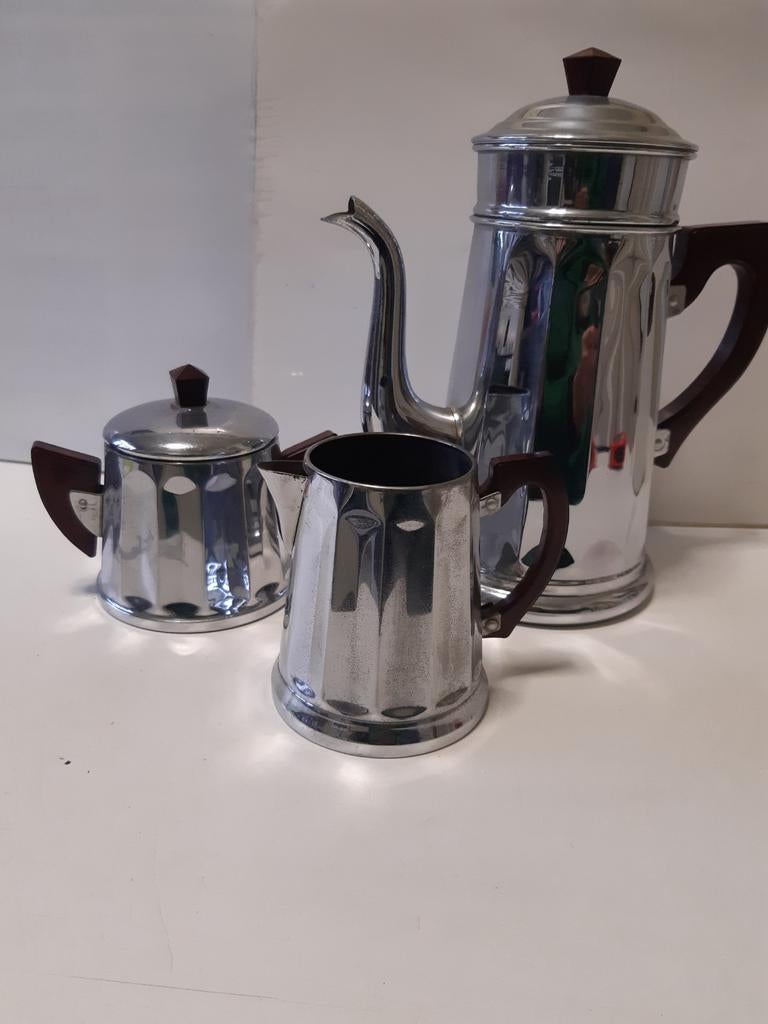 Cafetière Art Déco, sucrier, pot à lait, Antiquités & Art, Enlèvement ou Envoi