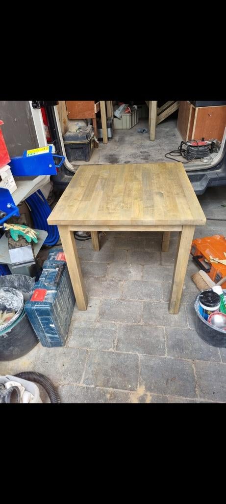 Massief houten tafels 70x70, Huis en Inrichting, Ophalen