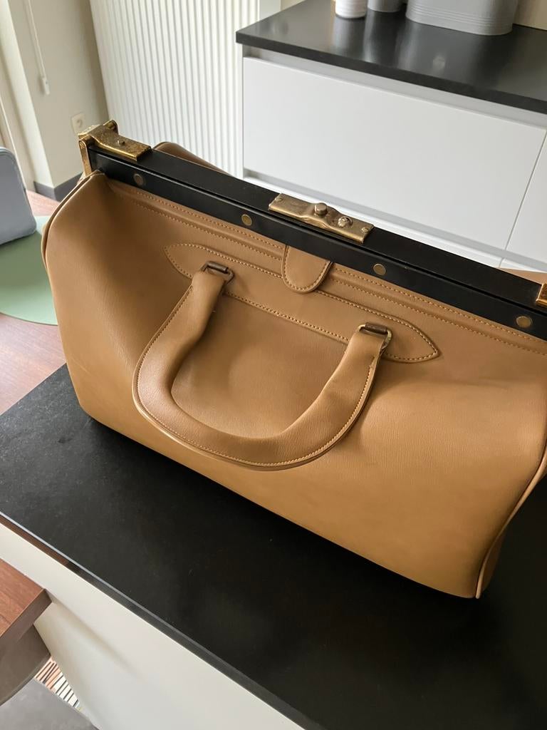 Vintage reistas, Ophalen, Beige