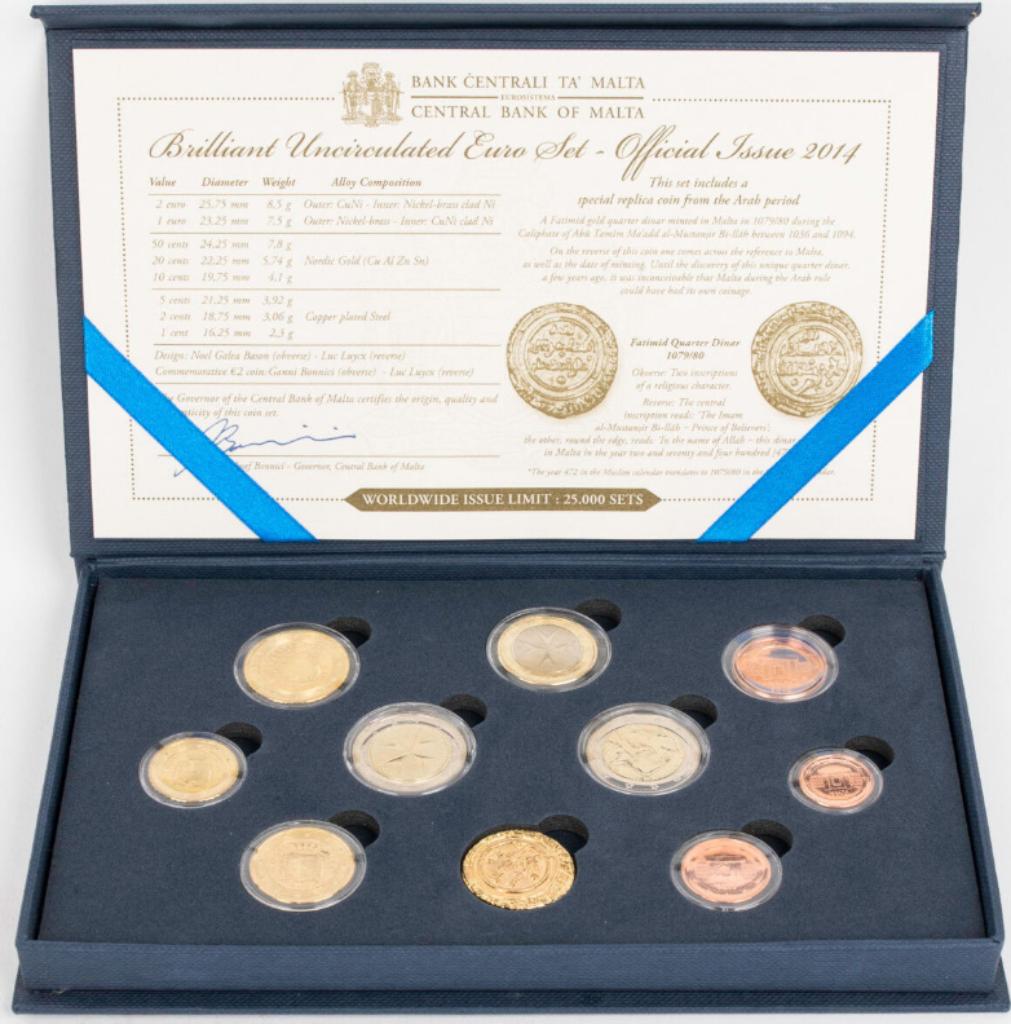 Coffret BU Malte 2014, Timbres & Monnaies, Monnaies | Europe | Monnaies euro, Enlèvement ou Envoi, Malte