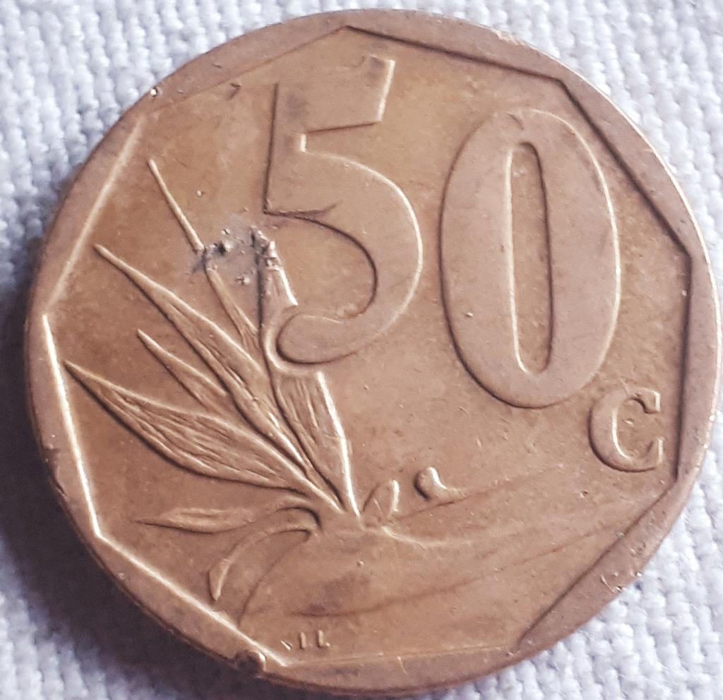 ZUID AFRICA : 50 CENT 2008 Afurika Tsipembwe, Postzegels en Munten, Munten | Afrika, Ophalen of Verzenden, Zuid-Afrika, Losse munt