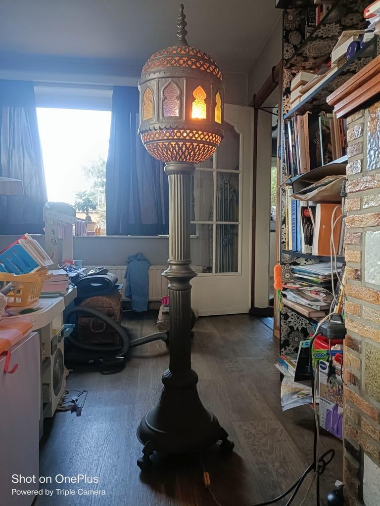 Retro lamp, Huis en Inrichting, Lampen | Vloerlampen, Ophalen, Gebruikt