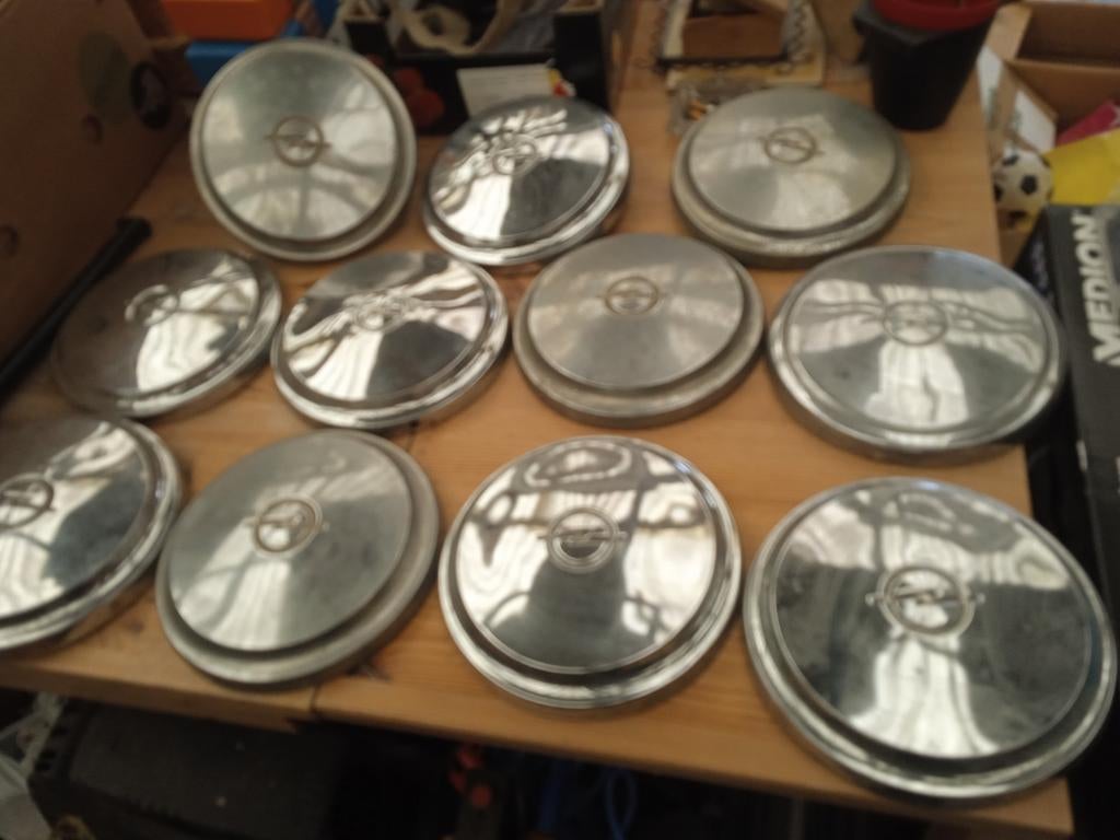 11 wieldoppen Opel oldtimer ...diameter 240mm, Ophalen, Zo goed als nieuw