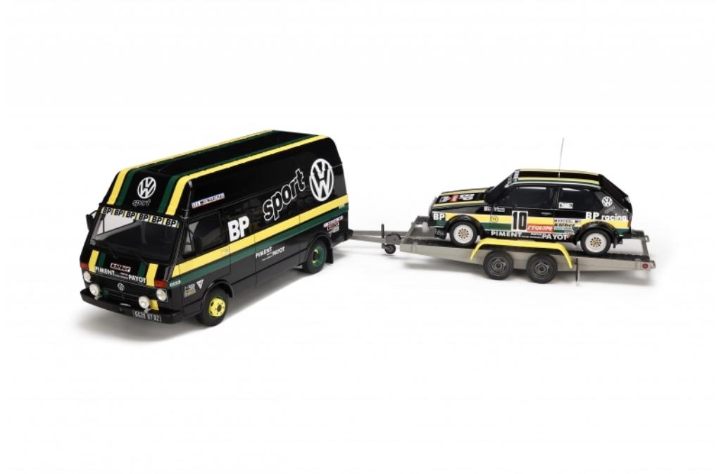 Volkswagen LT35 + Golf Gti MK1 Gr.2, Hobby en Vrije tijd, Modelauto's | 1:18, Ophalen, Nieuw, Auto, OttOMobile