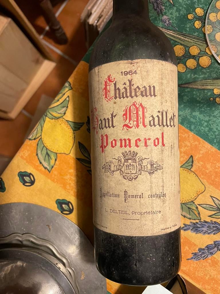 Pomerol 1964 hoge hamer, Verzamelen, Wijnen, Ophalen, Zo goed als nieuw