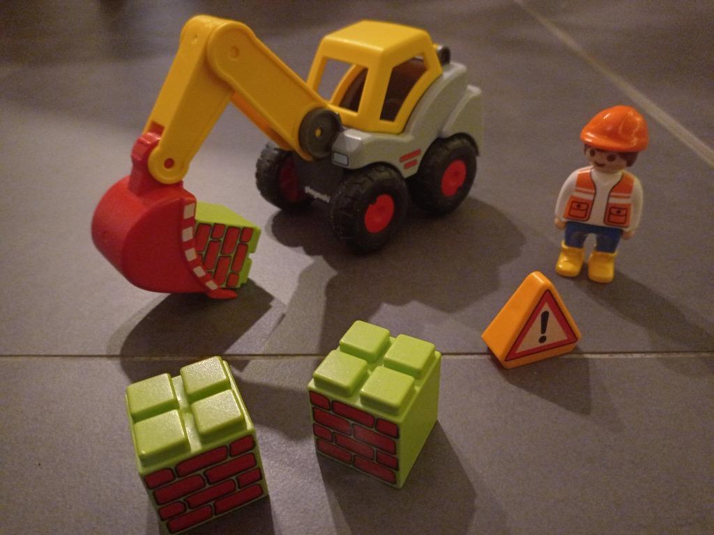 Playmobil 123 kraan, Kinderen en Baby's, Speelgoed | Playmobil, Ophalen, Zo goed als nieuw, Complete set