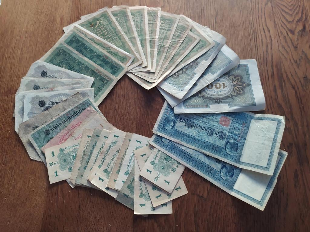 Lot oude bankbiljetten (Duitse Mark), Ophalen of Verzenden, Duitsland, Setje