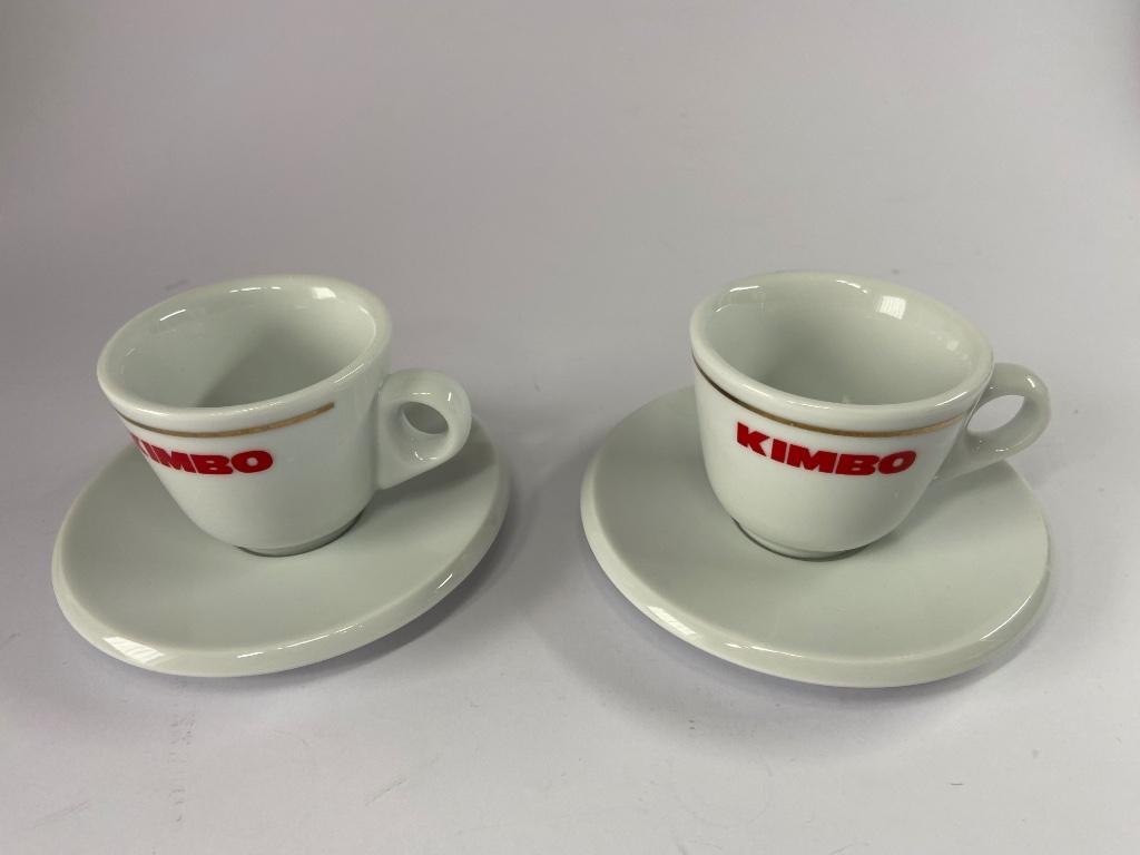 Kimbo Espresso kopjes, Ophalen of Verzenden, Zo goed als nieuw, Effen, Kop(pen) en/of Schotel(s)